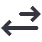 Horizontal Down Left Main SVG Icon